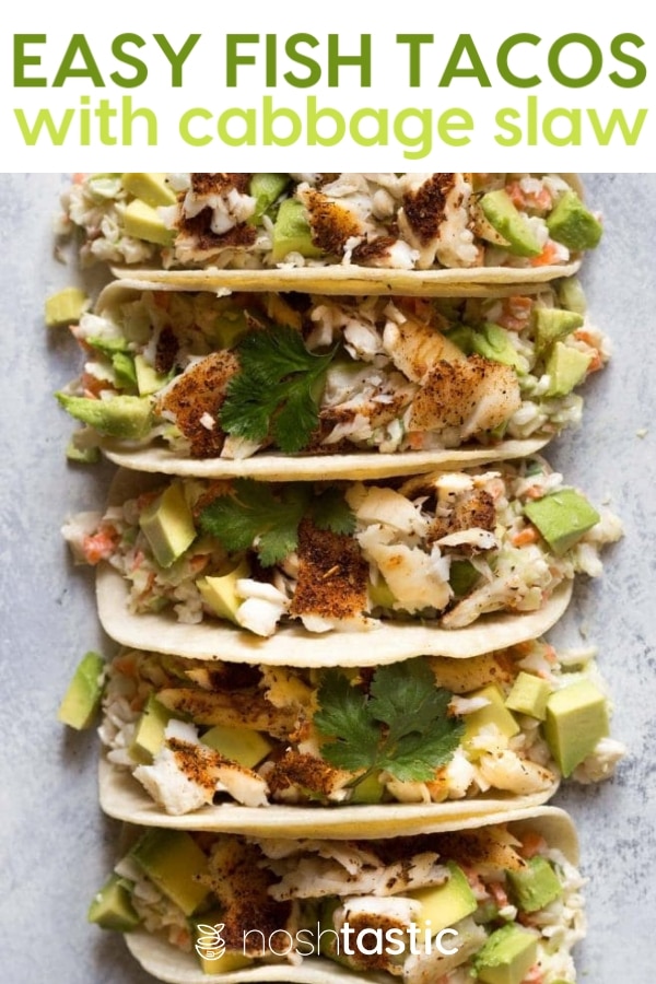 Easy Fish Tacos With Cabbage Coleslaw