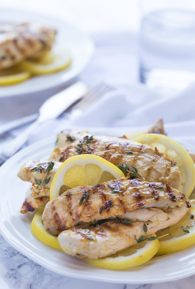 Best Grilled Paleo Lemon Chicken with Thyme and Garlic