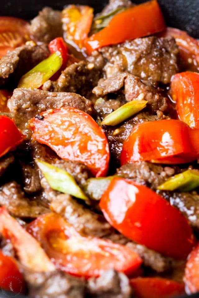 Chinese Beef and Tomato - Noshtastic