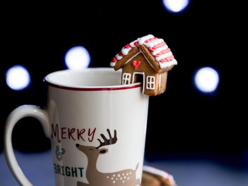 DIY Mini Gingerbread Mug Hugger Cookies - Silver Mushroom