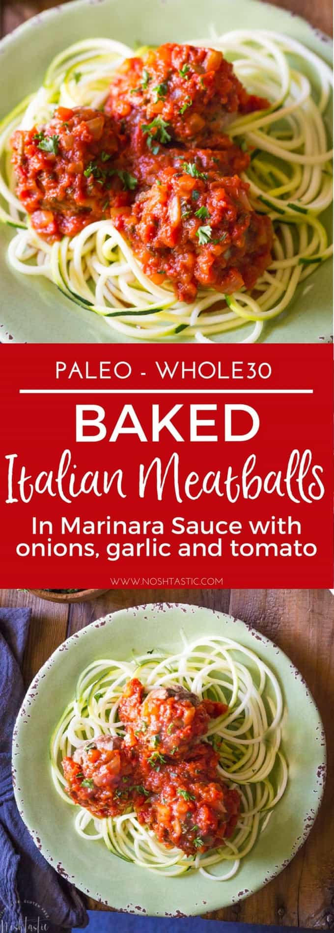 Best Ever Paleo Italian Meatballs in Marinara Sauce!