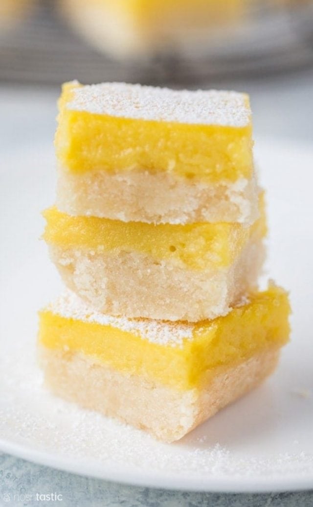 BEST Gluten Free Lemon Bars - Dairy Free Option!