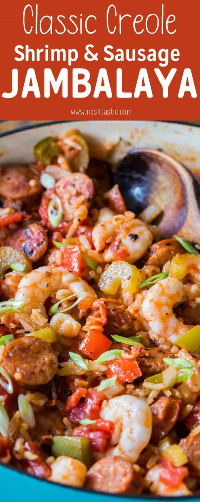 Quick Creole Jambalaya Recipe with Andouille Sausage & Shrimp {gluten free}