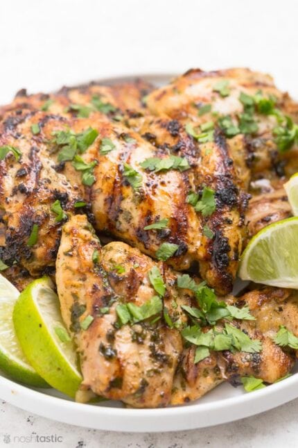 Cilantro Lime Chicken - (Keto, Low Carb, Paleo & Whole30) Noshtastic