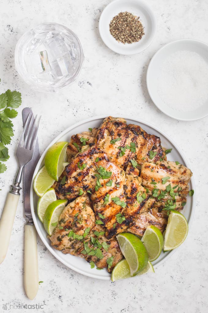 Cilantro Lime Chicken - (Keto, Low Carb, Paleo & Whole30) Noshtastic