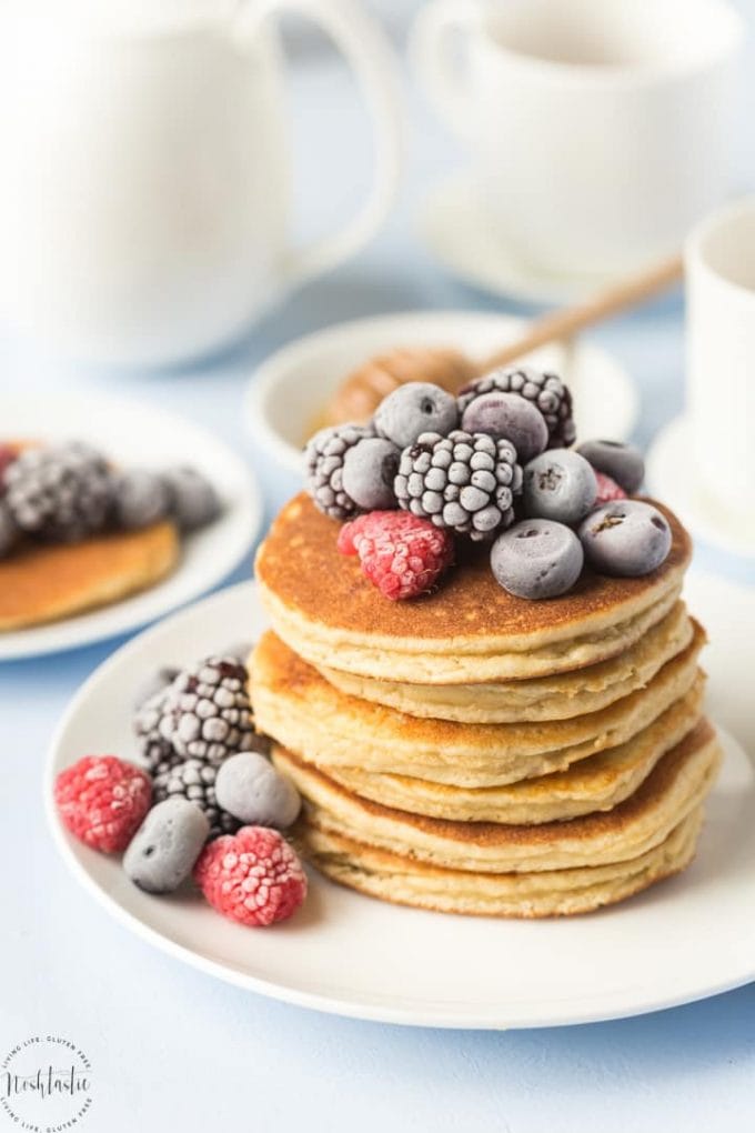 BEST Paleo Pancakes Recipe, soft, light and fluffy!!