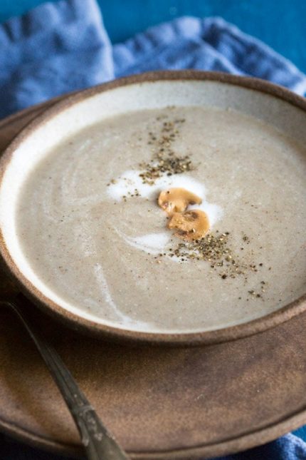 Paleo Cream of Mushroom Soup Recipe - Whole30, Healthy, Gluten Free