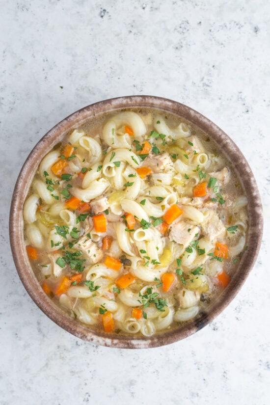 Instant Pot Chicken Noodle Soup - Noshtastic