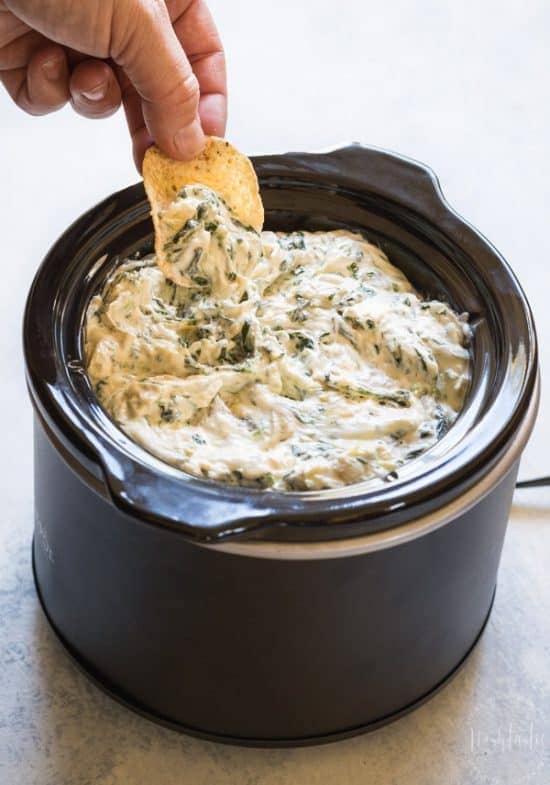 Spinach Artichoke Dip - Crockpot or Oven Baked