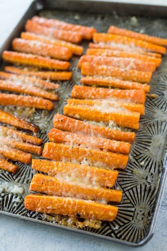 Parmesan Carrots - Easy Side Dish!