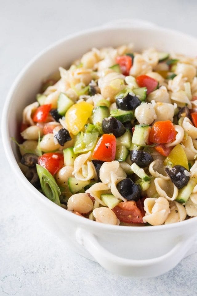 Easy Pasta Salad - Noshtastic