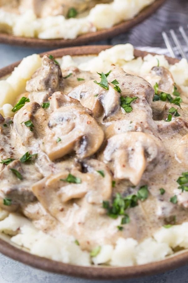 Instant Pot Beef Stroganoff - Low Carb, Keto Friendly, Gluten Free