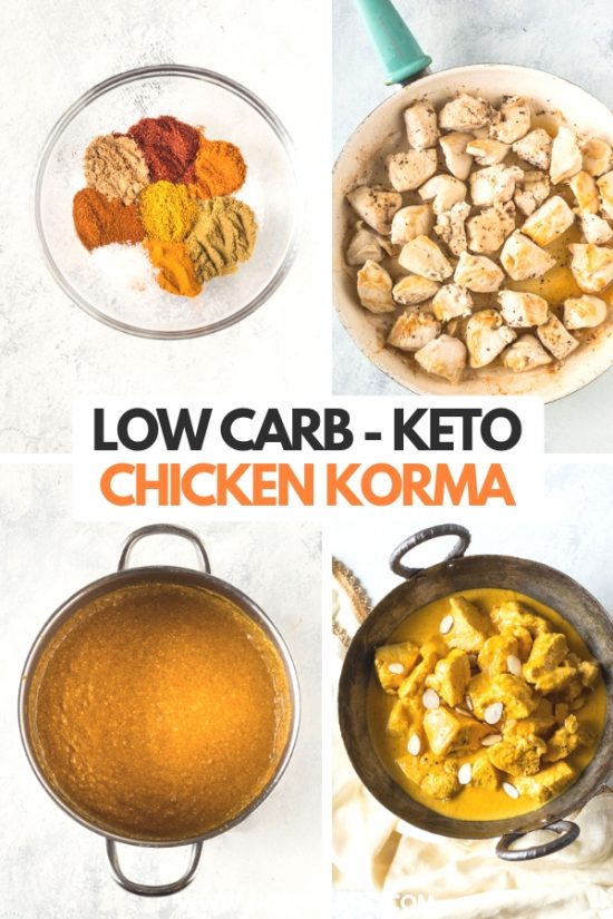 Chicken Korma (Low Carb, Keto) - Noshtastic