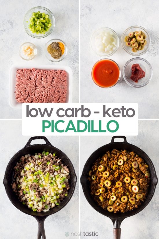 Picadillo (low carb - keto) - Noshtastic