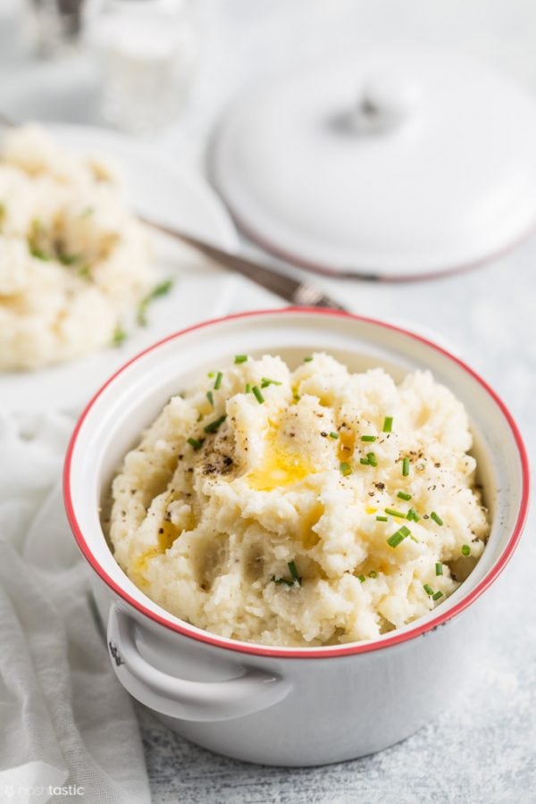 Cauliflower Mashed Potatoes Low Carb Keto 8816