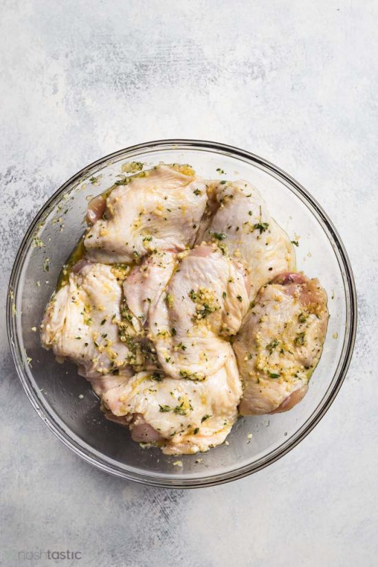 Lemon Thyme Chicken with asparagus - (keto, low carb, paleo, w30)