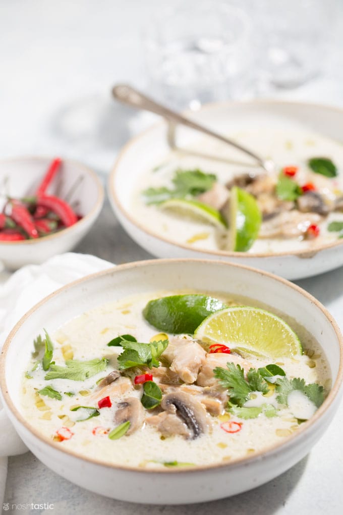 Thai Coconut Chicken Soup (Tom Kha Gai)