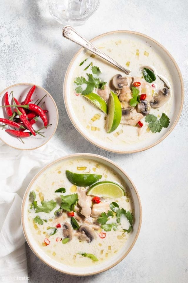 Thai Coconut Chicken Soup (Tom Kha Gai)