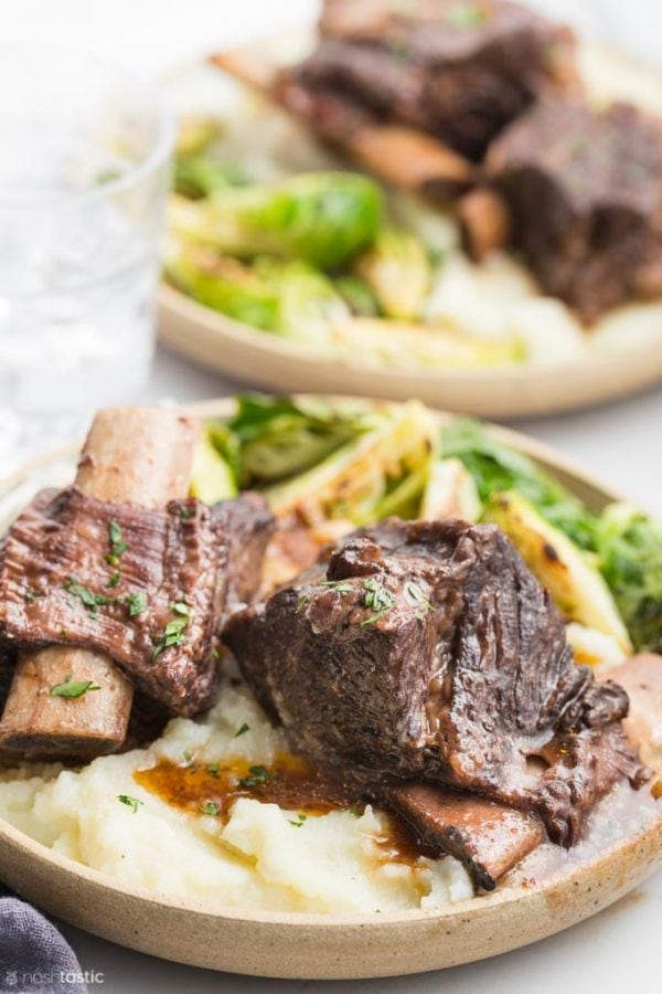 Instant Pot Short Ribs In Red Wine Sauce - (keto & Paleo Option)