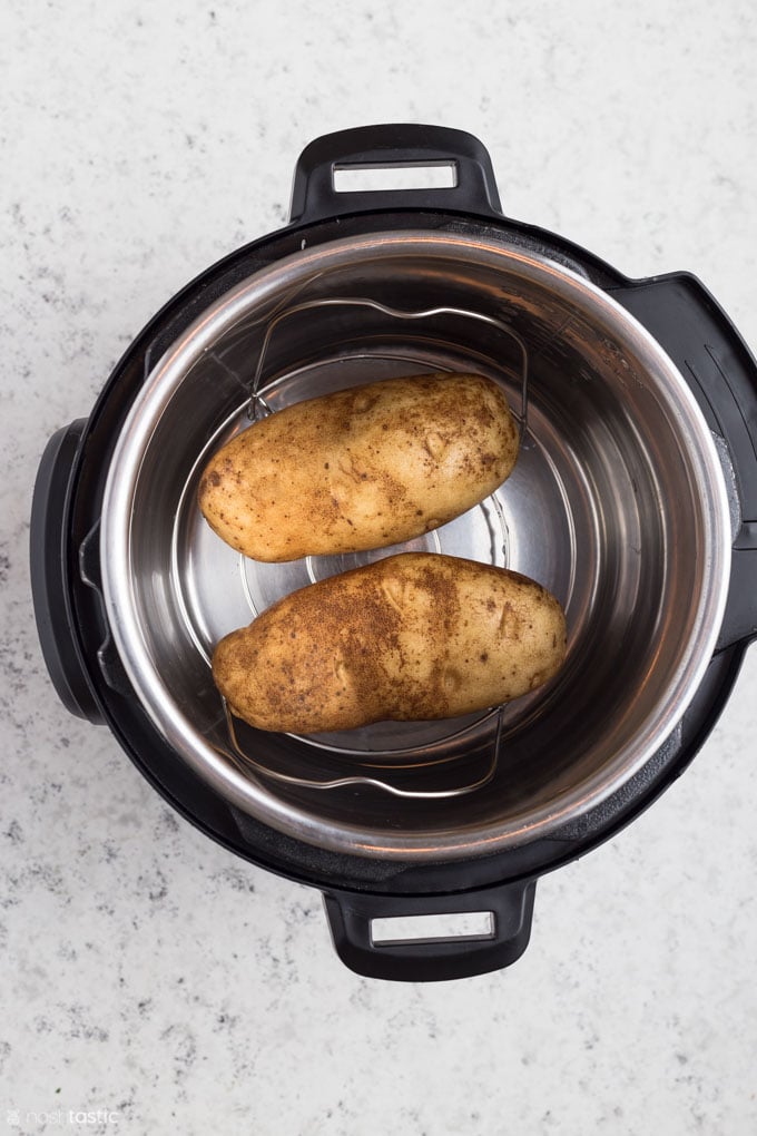 Instant Pot Baked Potatoes - Noshtastic