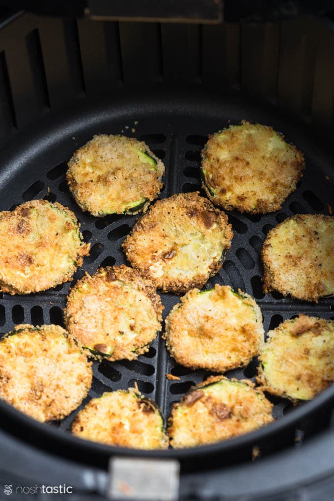 Air Fryer Zucchini Chips - (Keto, Low Carb) Noshtastic