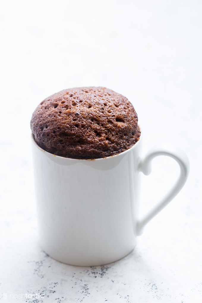 5-Minute Moist Chocolate Microwave Muffins | Bigger Bolder Baking