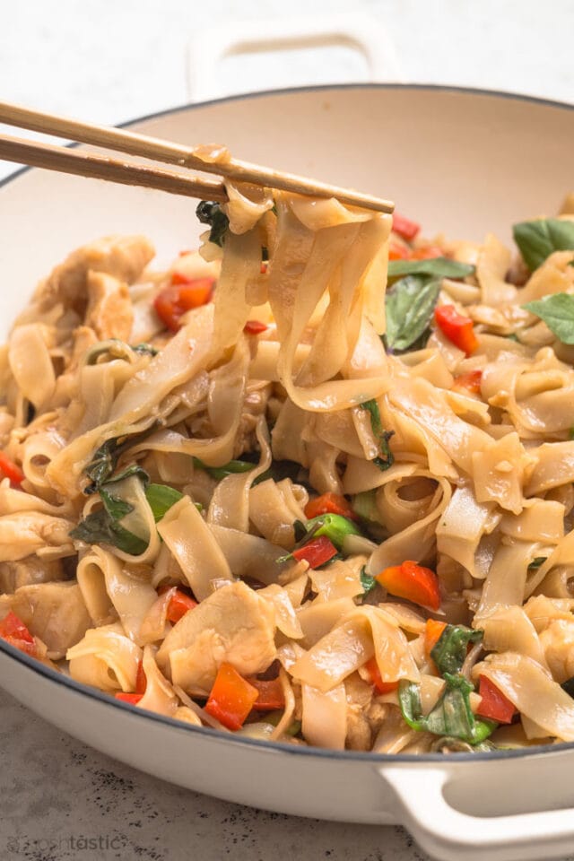 Drunken Noodles (pad Kee Mao) - Noshtastic